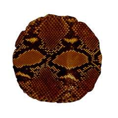 Snake Skin Standard 15  Premium Round Cushions by trendistuff