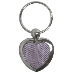 Silver Snake Skin Key Chains (heart)  by trendistuff