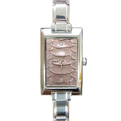 Scaly Leather Rectangle Italian Charm Watches by trendistuff