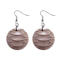 Scaly Leather Mini Button Earrings by trendistuff