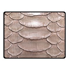 Scaly Leather Double Sided Fleece Blanket (small)  by trendistuff