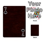 REDDISH BROWN FUR Playing Cards 54 Designs  Front - Club7