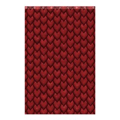 Red Reptile Skin Shower Curtain 48  X 72  (small)  by trendistuff