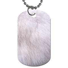 Rabbit Fur Dog Tag (one Side) by trendistuff