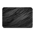 LONG HAIRED BLACK CAT FUR Plate Mats 18 x12  Plate Mat