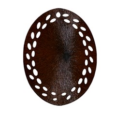 Horse Fur Oval Filigree Ornament (2-side) 