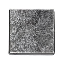 Grey Wolf Fur Memory Card Reader (square) by trendistuff