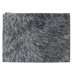 Grey Wolf Fur Cosmetic Bag (xxl)  by trendistuff