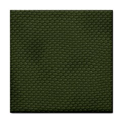 Green Reptile Skin Tile Coasters by trendistuff