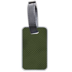 Green Reptile Skin Luggage Tags (two Sides) by trendistuff