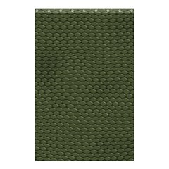 Green Reptile Skin Shower Curtain 48  X 72  (small)  by trendistuff