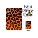 GIRAFFE HIDE Playing Cards 54 (Mini)  Front - Spade3