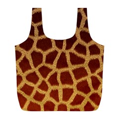 Giraffe Hide Full Print Recycle Bags (l)  by trendistuff