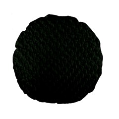 Dark Green Scales Standard 15  Premium Flano Round Cushions by trendistuff