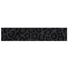 Black Leopard Print Flano Scarf (small)  by trendistuff