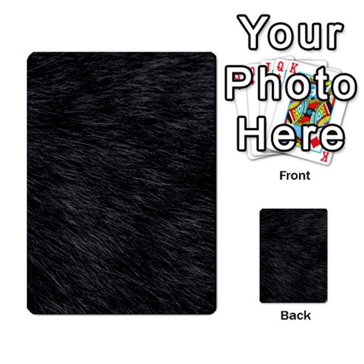 BLACK CAT FUR Multi-purpose Cards (Rectangle) 