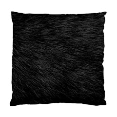 Black Cat Fur Standard Cushion Cases (two Sides)  by trendistuff