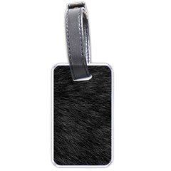 Black Cat Fur Luggage Tags (one Side)  by trendistuff