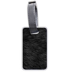 Black Cat Fur Luggage Tags (one Side) 