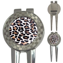 Black And Brown Leopard 3-in-1 Golf Divots by trendistuff