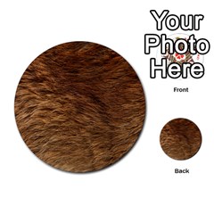 BEAR FUR Multi-purpose Cards (Round) 