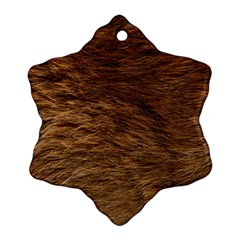 BEAR FUR Snowflake Ornament (2-Side)