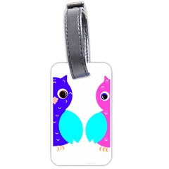 Owl Couple  Luggage Tags (one Side) 