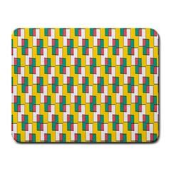 Connected Rectangles Pattern Small Mousepad by LalyLauraFLM