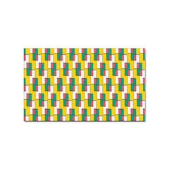 Connected Rectangles Pattern Sticker Rectangular (10 Pack) by LalyLauraFLM