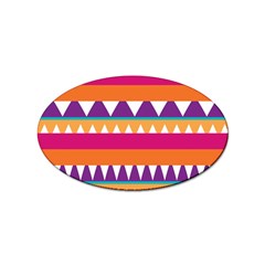 Stripes And Peaks Sticker Oval (100 Pack) by LalyLauraFLM
