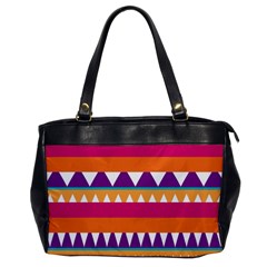 Stripes And Peaks Oversize Office Handbag