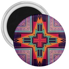 Tribal Star 3  Magnet by LalyLauraFLM