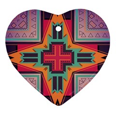 Tribal Star Ornament (heart) by LalyLauraFLM