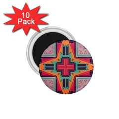 Tribal Star 1 75  Magnet (10 Pack)  by LalyLauraFLM