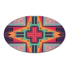 Tribal Star Magnet (oval) by LalyLauraFLM