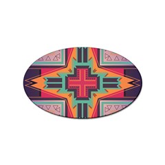 Tribal Star Sticker Oval (10 Pack) by LalyLauraFLM