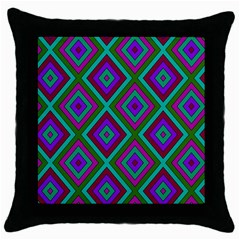 Diamond Pattern  Throw Pillow Cases (black)