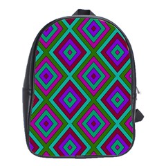 Diamond Pattern  School Bags(large) 