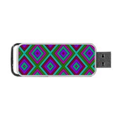 Diamond Pattern  Portable Usb Flash (one Side) by LovelyDesigns4U