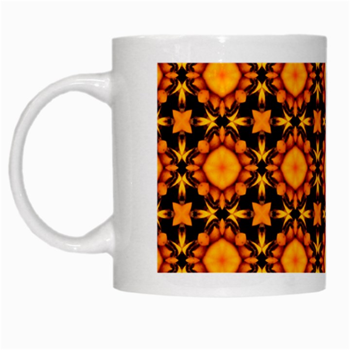 Cute Pretty Elegant Pattern White Mugs