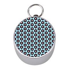 Cute Pretty Elegant Pattern Mini Silver Compasses