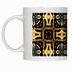 Faux Animal Print Pattern White Mugs by GardenOfOphir