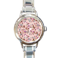 Antique Floral Pattern Round Italian Charm Watch by LovelyDesigns4U