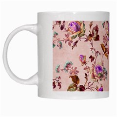 Antique Floral Pattern White Mug by LovelyDesigns4U