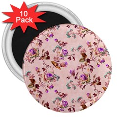 Antique Floral Pattern 3  Magnet (10 Pack)