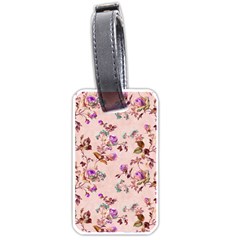 Antique Floral Pattern Luggage Tag (one Side) by LovelyDesigns4U