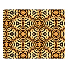 Faux Animal Print Pattern Double Sided Flano Blanket (large) 