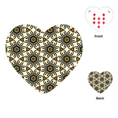 Faux Animal Print Pattern Playing Cards (heart)  by GardenOfOphir