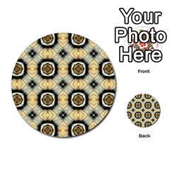 Faux Animal Print Pattern Multi-purpose Cards (round) 