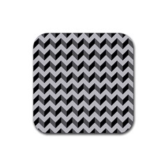 Modern Retro Chevron Patchwork Pattern  Rubber Coaster (square)  by GardenOfOphir